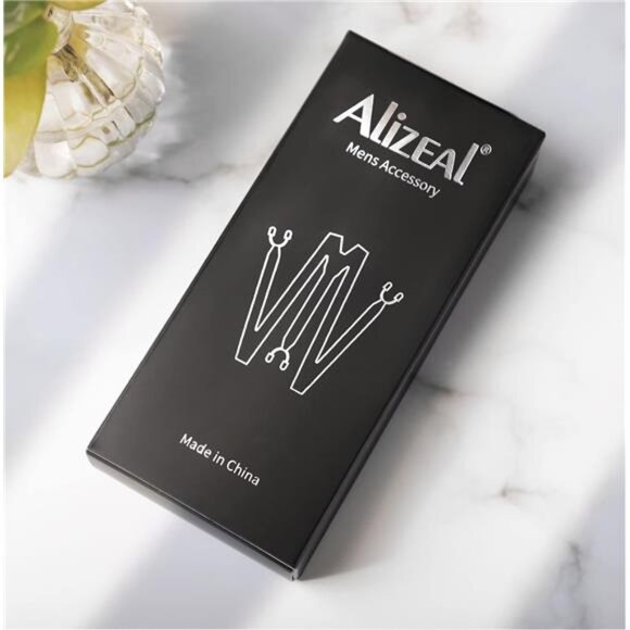 Paisley Suspenders and Self Tied Bow Tie for Men with Pocket Square Set - Picture 4 of 7